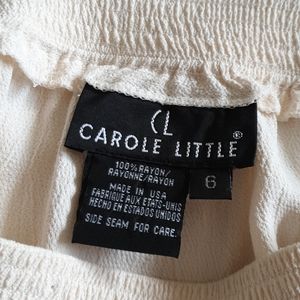 Carole Little long creme skirt